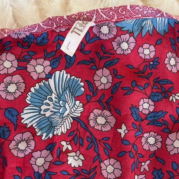 Spell Folk Town Blouse Wine - Picture 11 of 16